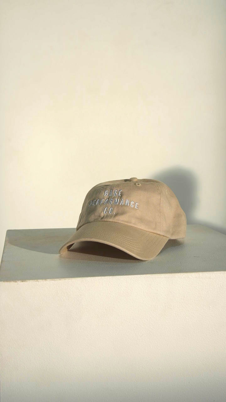 Beige Denim Cap