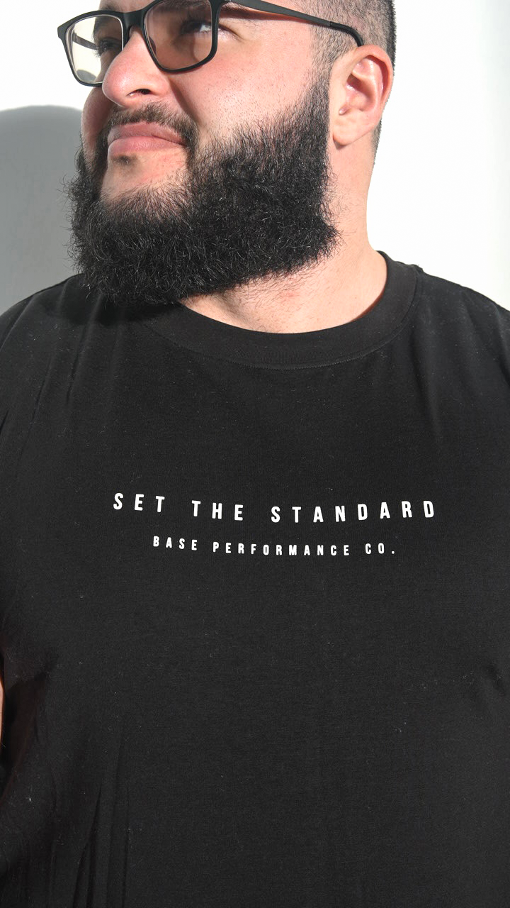 Set the Standard Black Tee