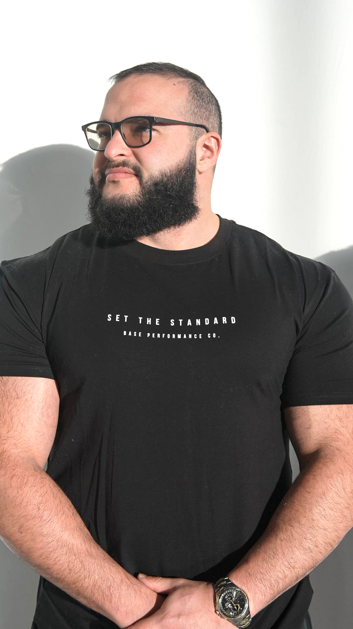 Set the Standard Black Tee