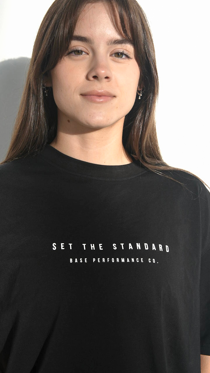 Set the Standard Black Tee