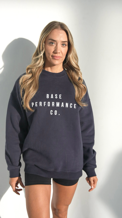 Crew Neck Sweater Navy