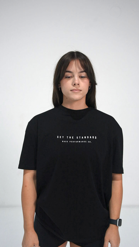 Set the Standard Black Tee